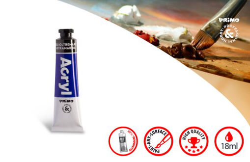 Picture of PRIMO ACRYLIC PAINT TUBE 18ML ULTRAMARINE